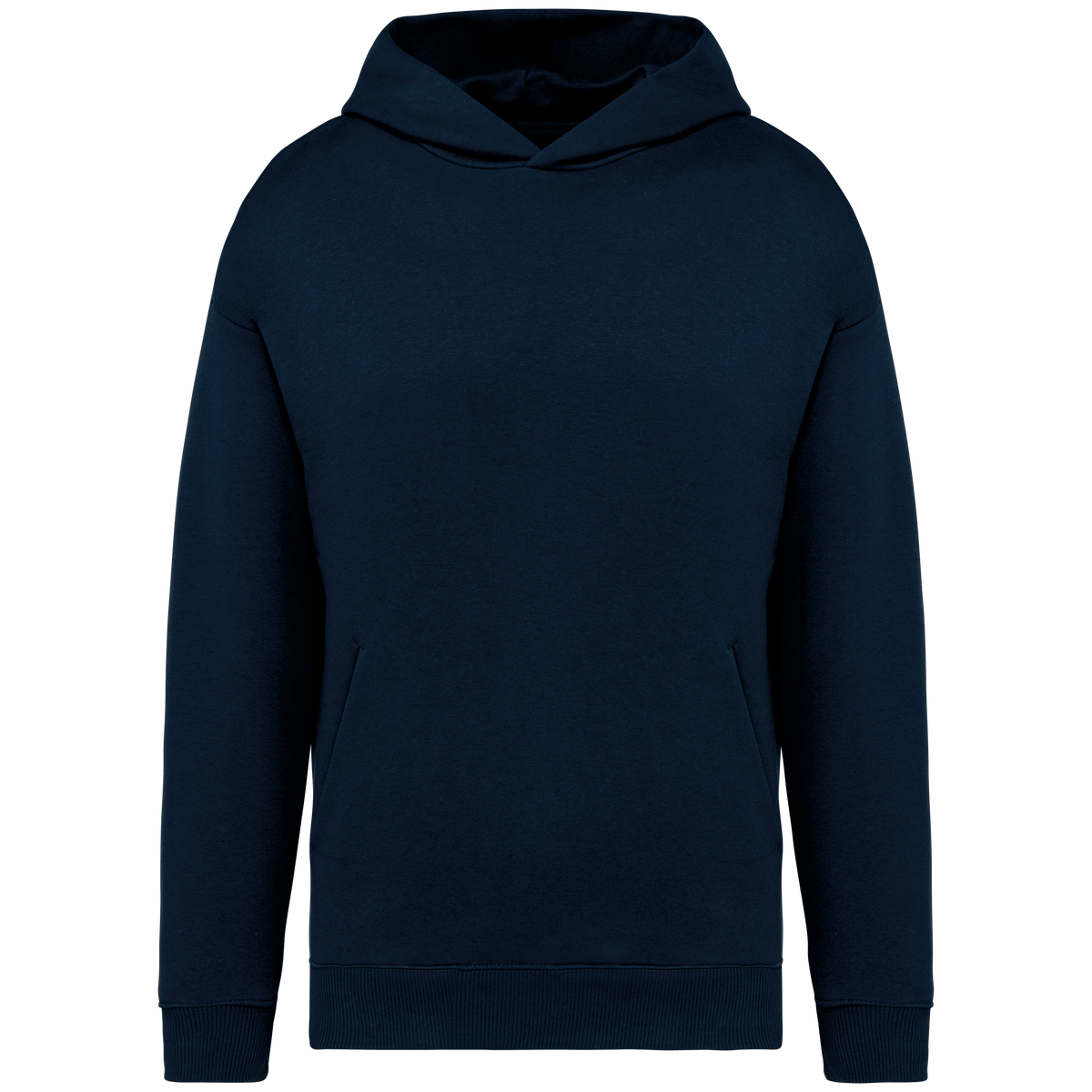 NS408 - Sudadera ecorresponsable con capucha oversize unisex - Navy Blue - frontal