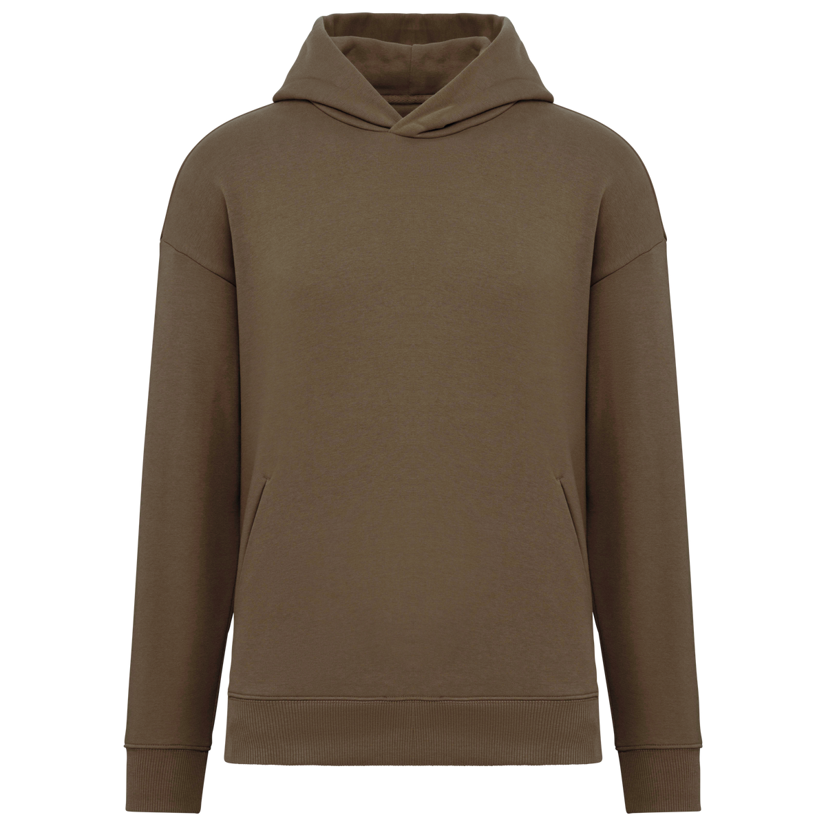 NS408 - Sudadera ecorresponsable con capucha oversize unisex - Toffee - frontal
