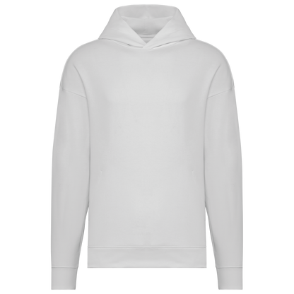 NS408 - Sudadera ecorresponsable con capucha oversize unisex - White - frontal