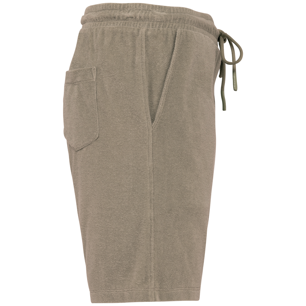 NS727 - Short ecorresponsable de rizo hombre - Cream Coffee - lateral