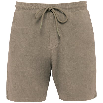 NS727 - Short ecorresponsable de rizo hombre - Cream Coffee - frontal