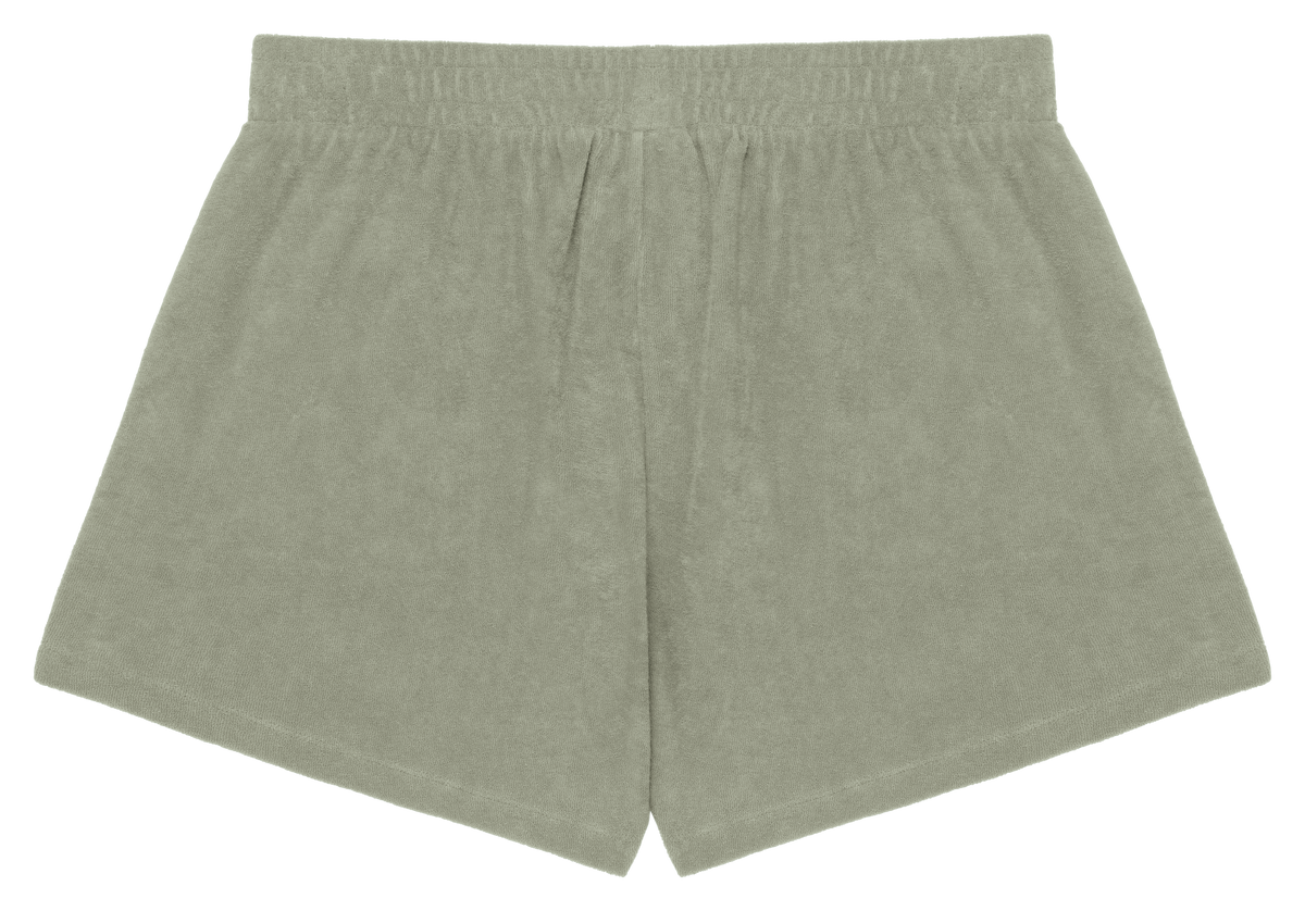 NS728 - Short ecorresponsable de rizo mujer - Almond Green - trasera