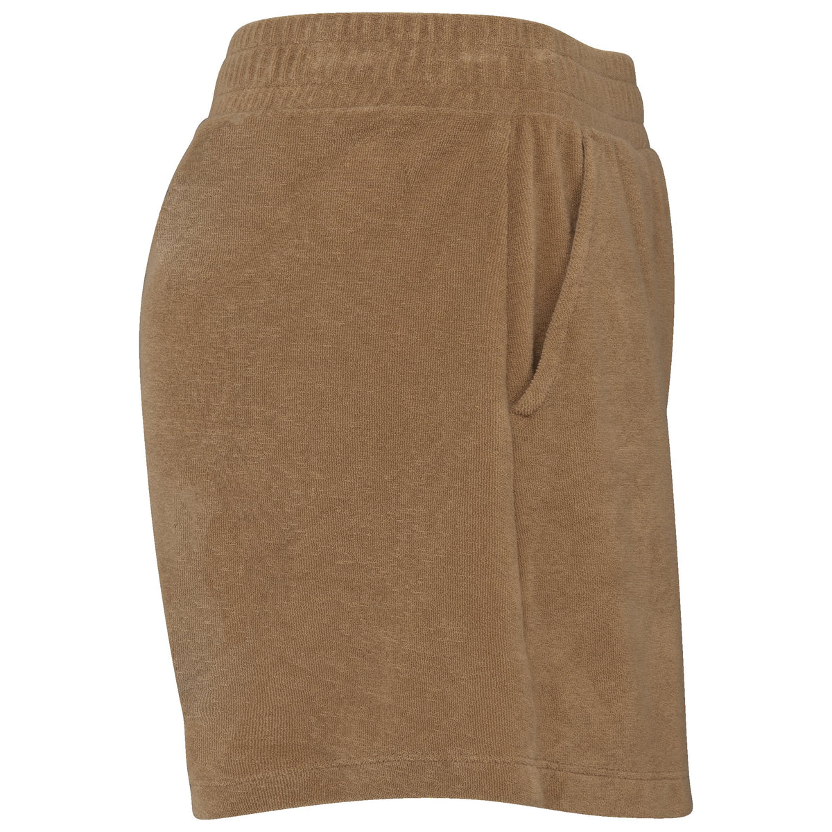 NS728 - Short ecorresponsable de rizo mujer - Cream Coffee - lateral