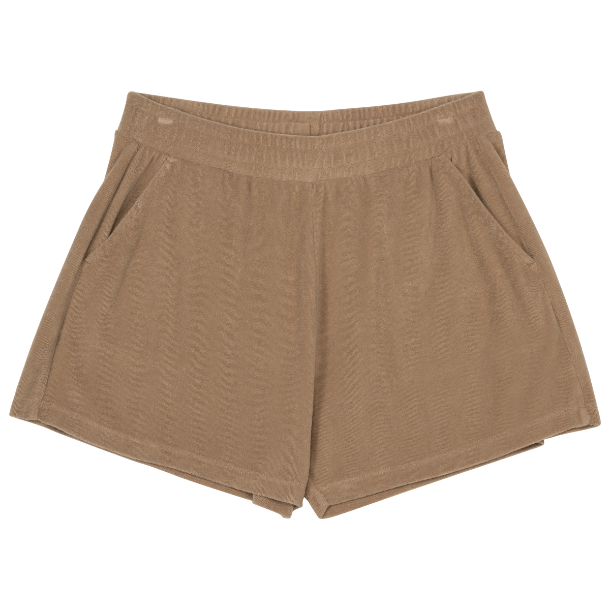 NS728 - Short ecorresponsable de rizo mujer - Cream Coffee - frontal