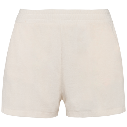 NS728 - Short ecorresponsable de rizo mujer - Ivory - frontal