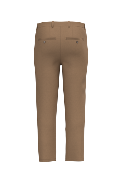NS736 - Pantalon chino ecorresponsable hombre - Dark camel - trasera