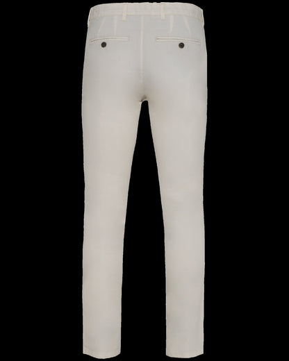 NS736 - Pantalon chino ecorresponsable hombre - Ivory - trasera