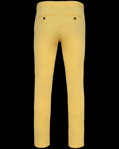 NS736 - Pantalon chino ecorresponsable hombre - Pineapple - trasera