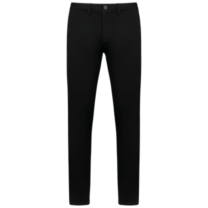 NS736 - Pantalon chino ecorresponsable hombre - Black - frontal