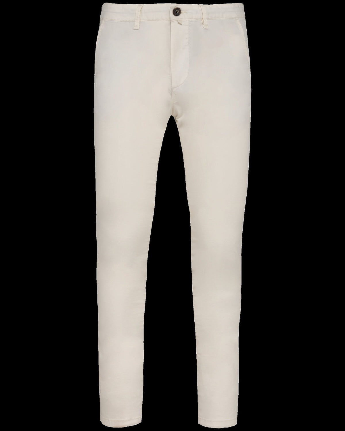 NS736 - Pantalon chino ecorresponsable hombre - Ivory - frontal