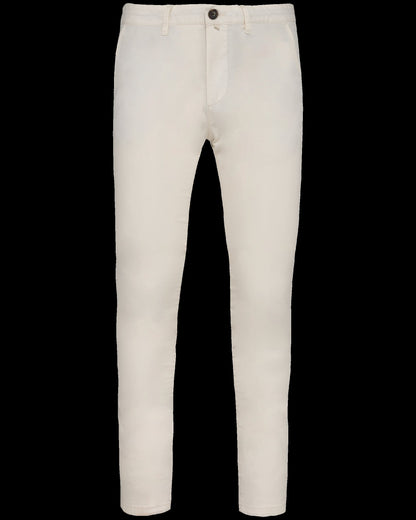NS736 - Pantalon chino ecorresponsable hombre - Ivory - frontal