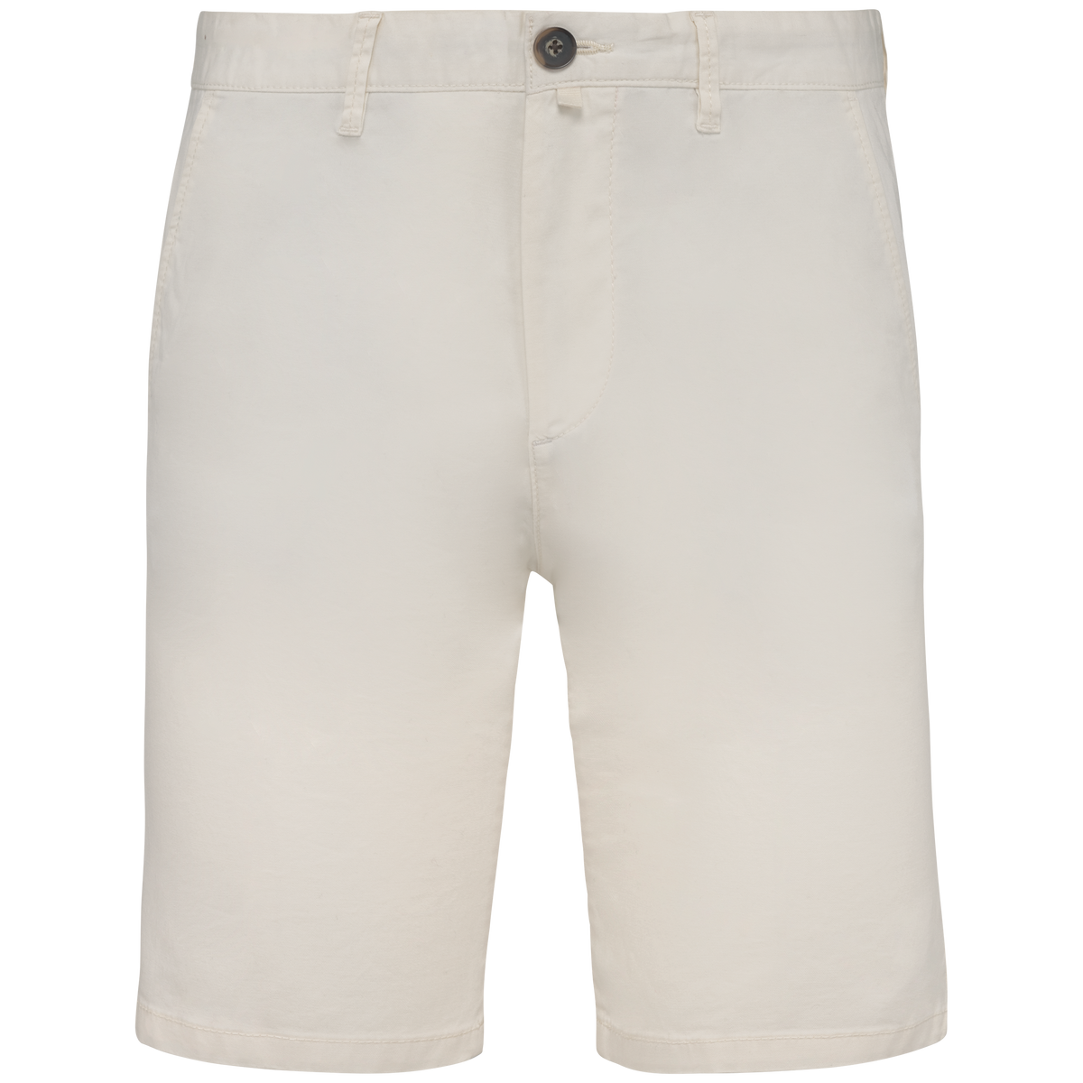 NS738 - Bermuda chino ecorresponsable hombre - Ivory - frontal