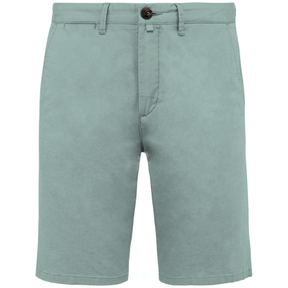 NS738 - Bermuda chino ecorresponsable hombre - Jade Green - frontal