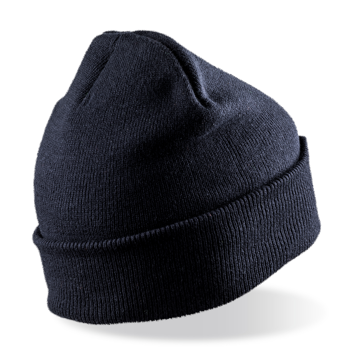 RC027 - Gorro de doble punto para estampar - Navy - trasera