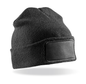 RC027 - Gorro de doble punto para estampar - Black - frontal