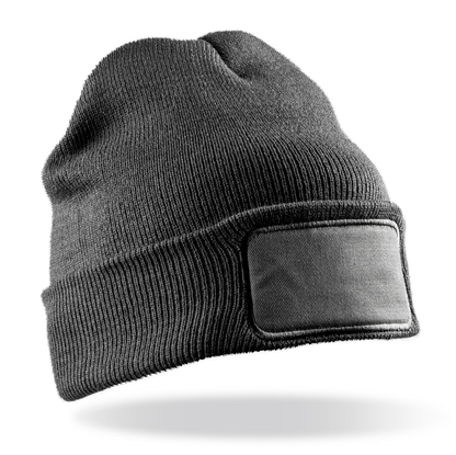 RC027 - Gorro de doble punto para estampar - Grey - frontal