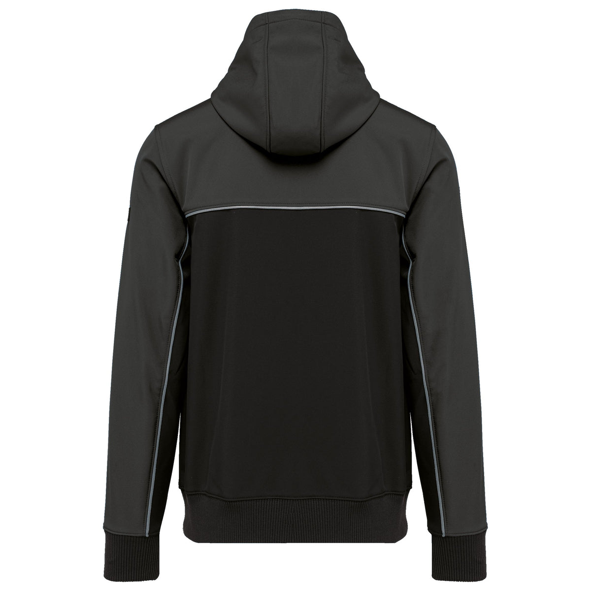 WK450 - Chaqueta softshell - 3 capas - Bionic-Finish® ECO Unisex - Black / Dark Grey - trasera