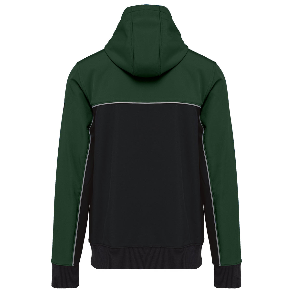 WK450 - Chaqueta softshell - 3 capas - Bionic-Finish® ECO Unisex - Black / Forest Green - trasera