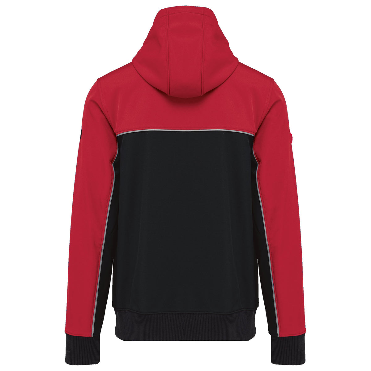 WK450 - Chaqueta softshell - 3 capas - Bionic-Finish® ECO Unisex - Black / Red - trasera
