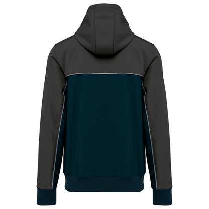 WK450 - Chaqueta softshell - 3 capas - Bionic-Finish® ECO Unisex - Navy / Dark Grey - trasera