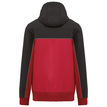 WK450 - Chaqueta softshell - 3 capas - Bionic-Finish® ECO Unisex - Red / Dark Grey - trasera
