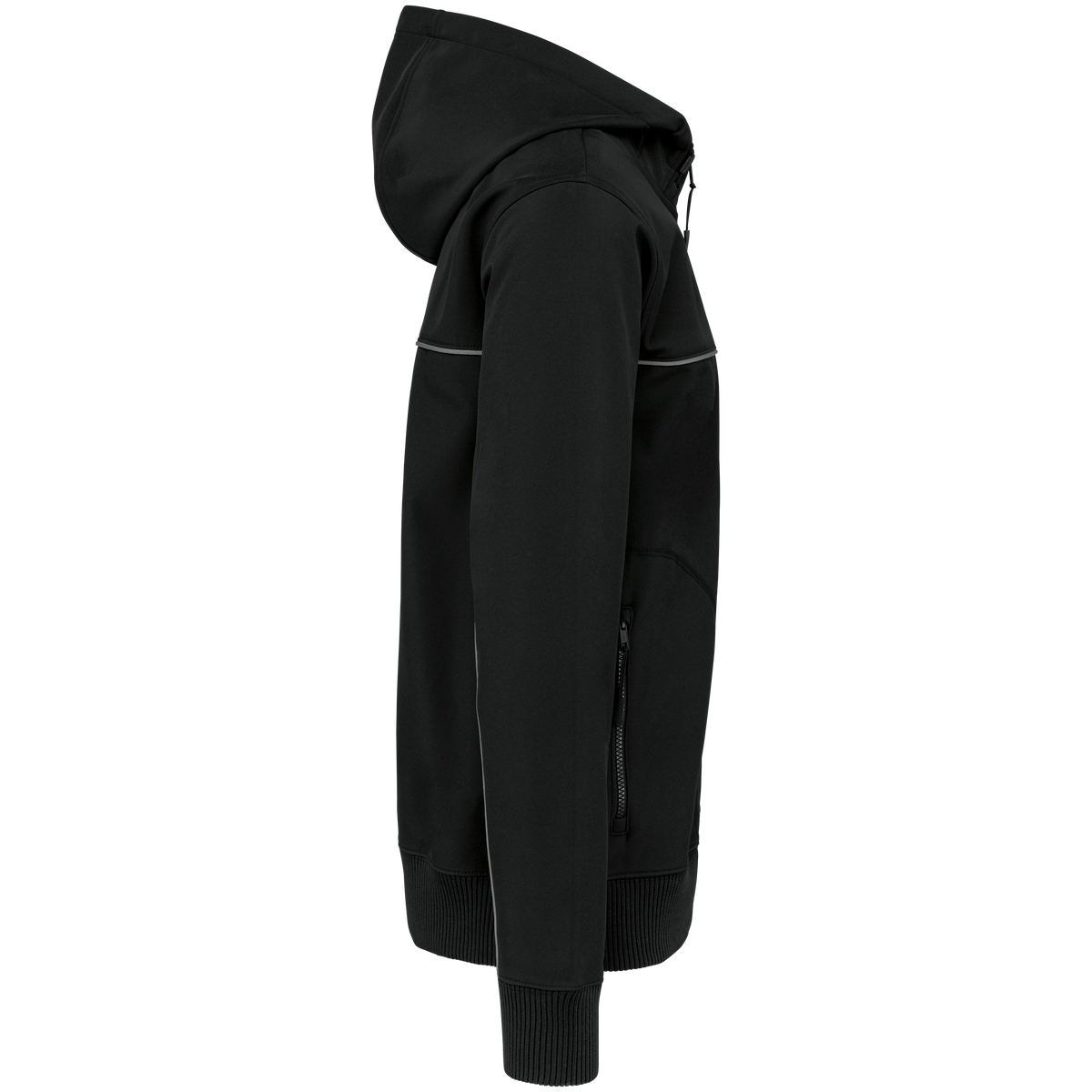 WK450 - Chaqueta softshell - 3 capas - Bionic-Finish® ECO Unisex - Black - lateral