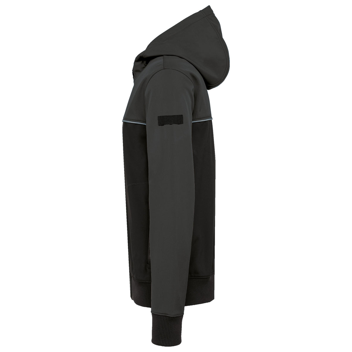 WK450 - Chaqueta softshell - 3 capas - Bionic-Finish® ECO Unisex - Black / Dark Grey - lateral