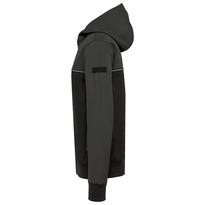 WK450 - Chaqueta softshell - 3 capas - Bionic-Finish® ECO Unisex - Black / Dark Grey - lateral