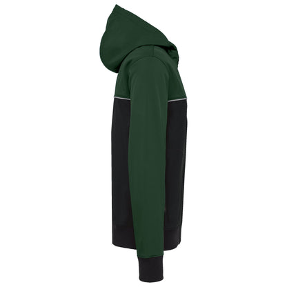WK450 - Chaqueta softshell - 3 capas - Bionic-Finish® ECO Unisex - Black / Forest Green - lateral