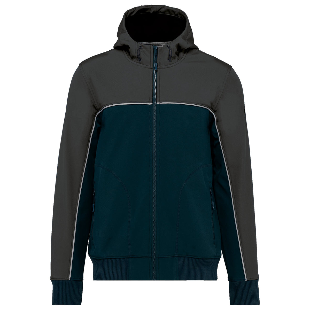 WK450 - Chaqueta softshell - 3 capas - Bionic-Finish® ECO Unisex - Navy / Dark Grey - frontal