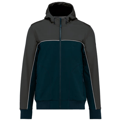 WK450 - Chaqueta softshell - 3 capas - Bionic-Finish® ECO Unisex - Navy / Dark Grey - frontal