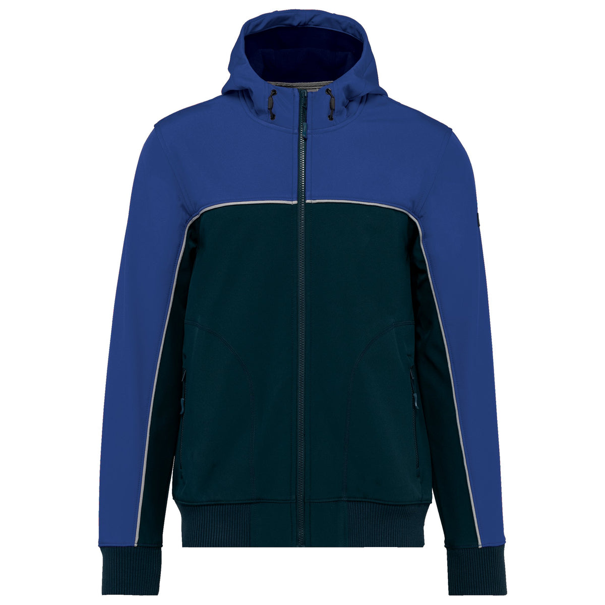 WK450 - Chaqueta softshell - 3 capas - Bionic-Finish® ECO Unisex - Navy / Royal Blue - frontal