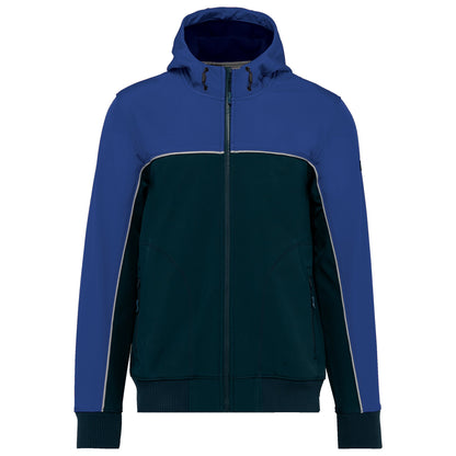 WK450 - Chaqueta softshell - 3 capas - Bionic-Finish® ECO Unisex - Navy / Royal Blue - frontal