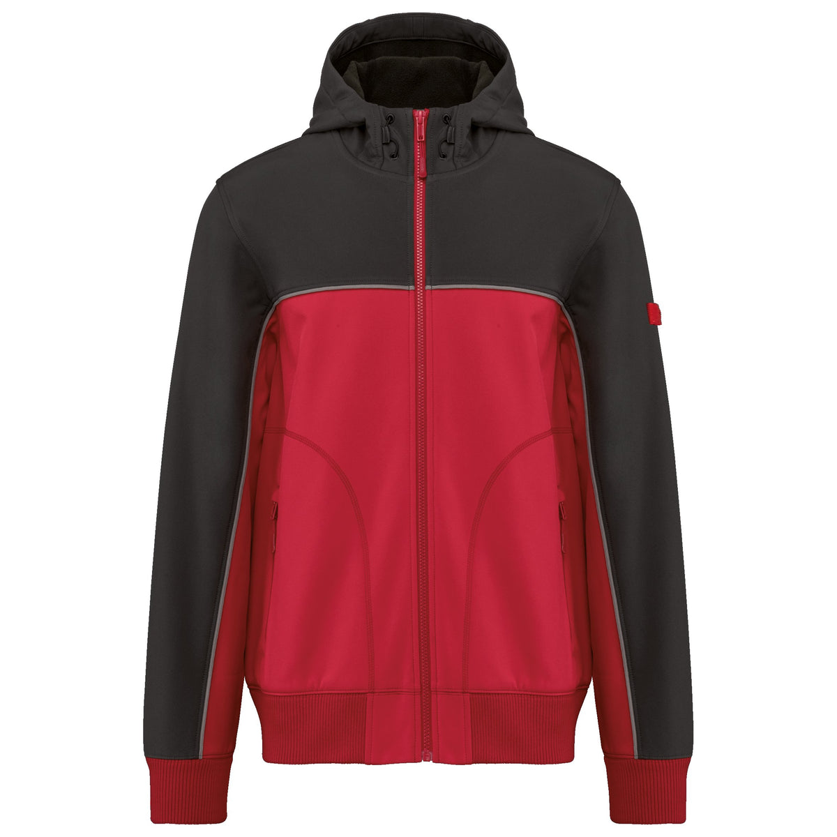 WK450 - Chaqueta softshell - 3 capas - Bionic-Finish® ECO Unisex - Red / Dark Grey - frontal