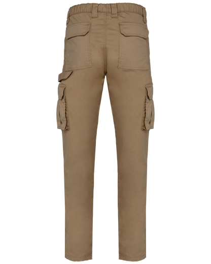 WK703 - Pantalón multibolsillos ecorresponsable - Camel - trasera