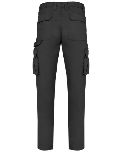 WK703 - Pantalón multibolsillos ecorresponsable - Dark Grey - trasera