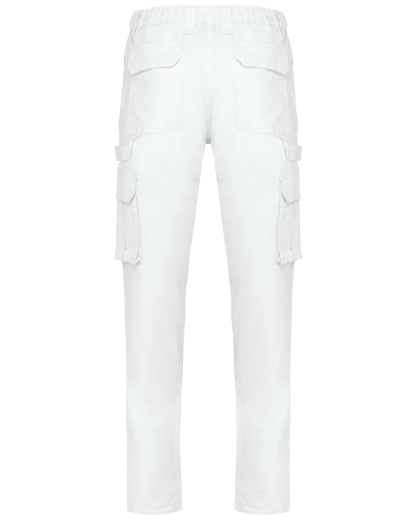 WK703 - Pantalón multibolsillos ecorresponsable - White - trasera