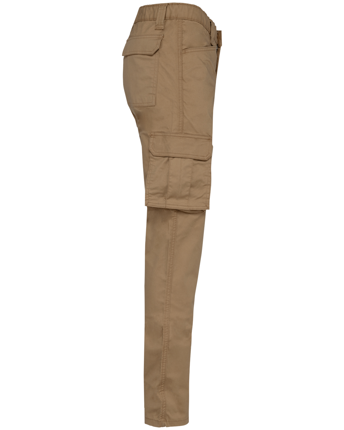 WK703 - Pantalón multibolsillos ecorresponsable - Camel - lateral