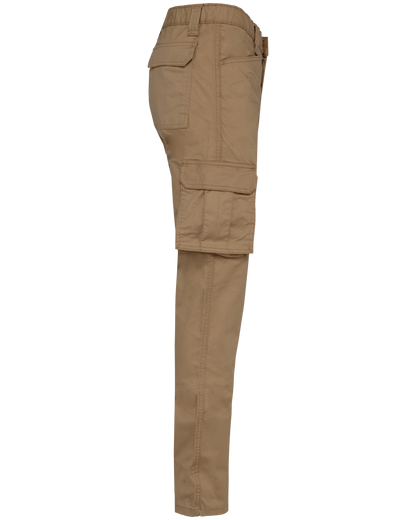 WK703 - Pantalón multibolsillos ecorresponsable - Camel - lateral
