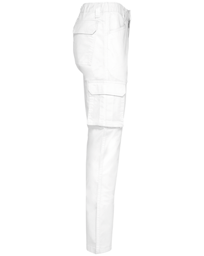 WK703 - Pantalón multibolsillos ecorresponsable - White - lateral