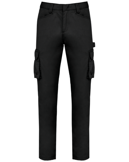 WK703 - Pantalón multibolsillos ecorresponsable - Black - frontal