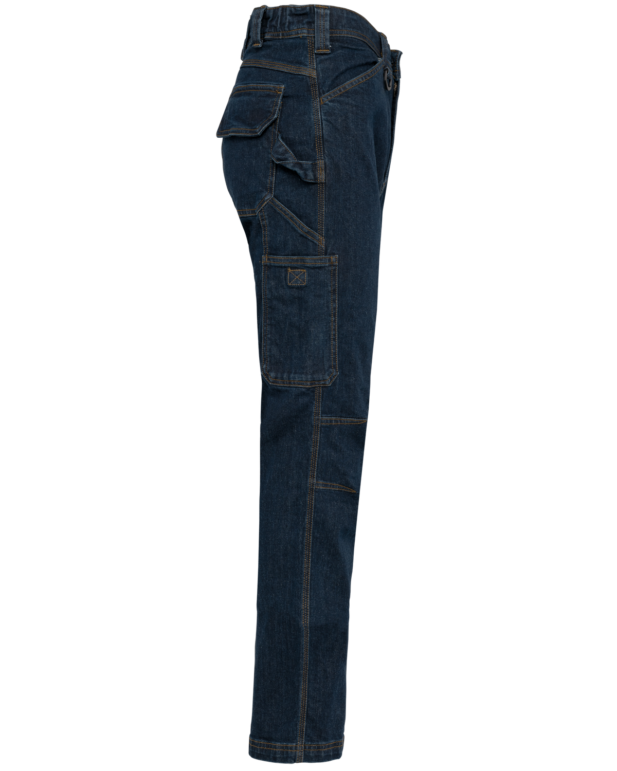WK705 - Vaquero multibolsillos hombre - Blue Rinse - lateral