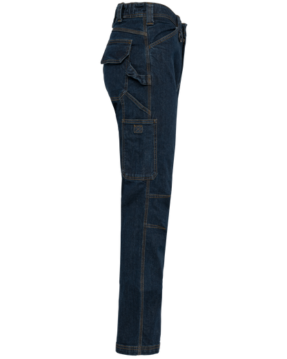 WK705 - Vaquero multibolsillos hombre - Blue Rinse - lateral