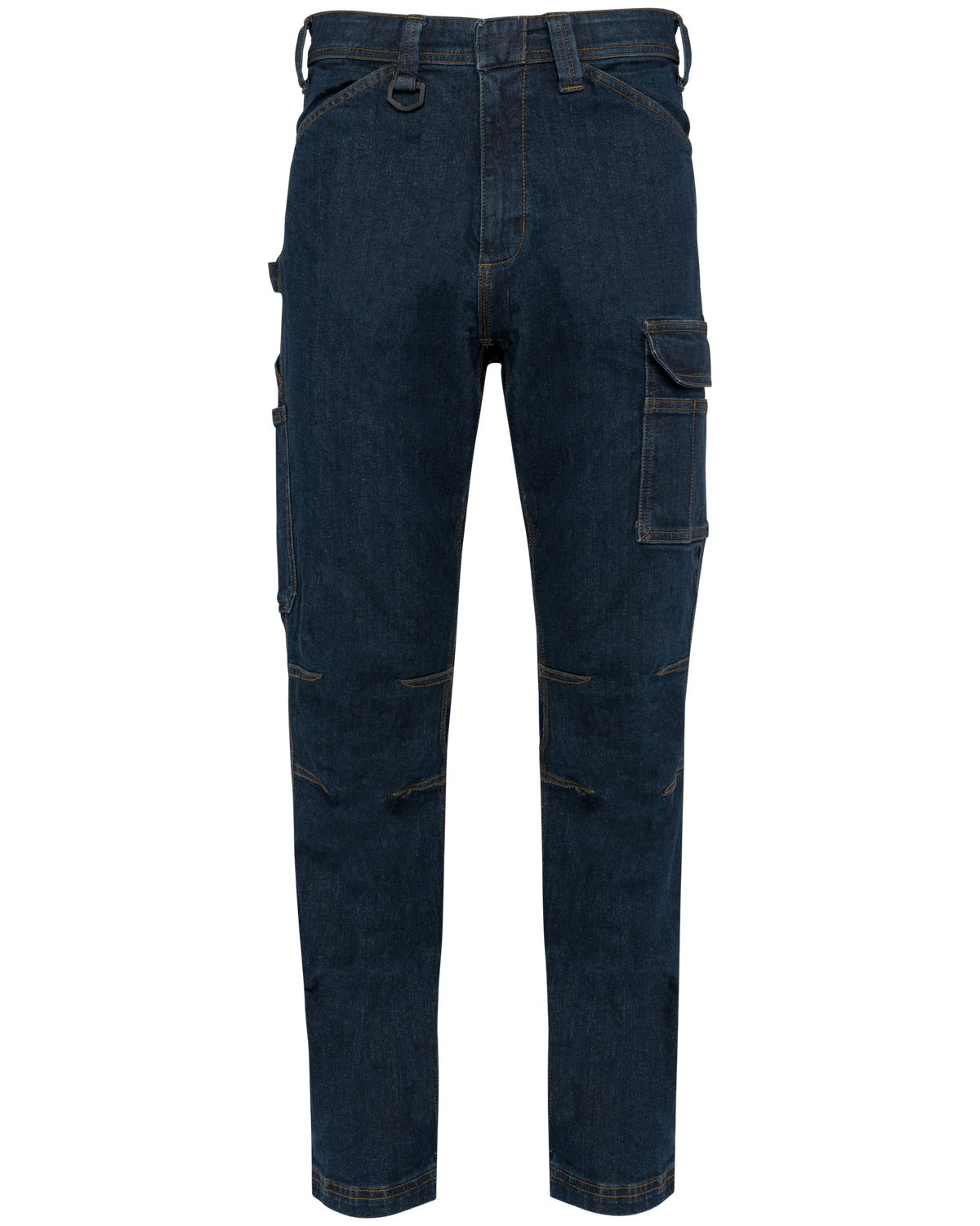 WK705 - Vaquero multibolsillos hombre - Blue Rinse - frontal