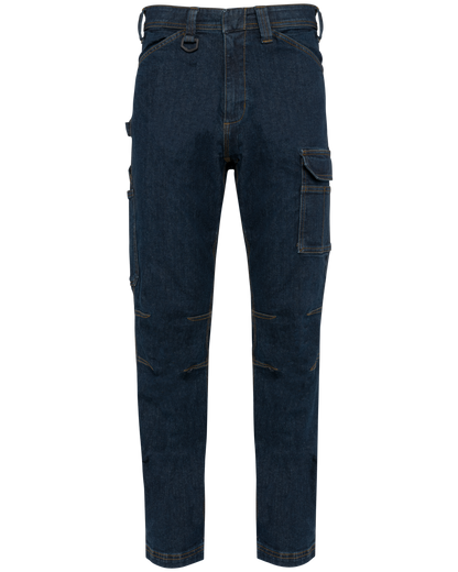 WK705 - Vaquero multibolsillos hombre - Blue Rinse - frontal