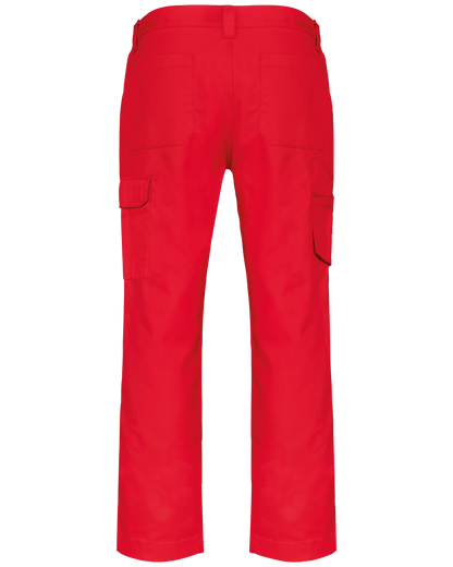 WK740 - Pantalón de trabajo multibolsillos hombre - Red - trasera