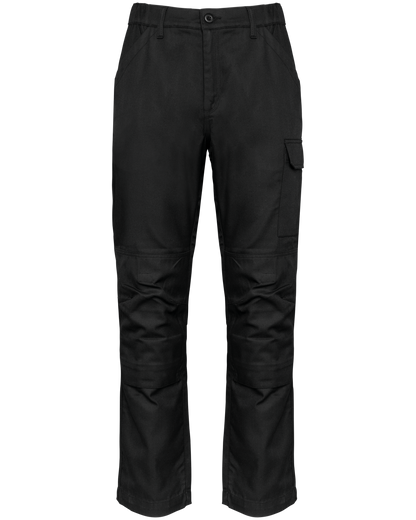 WK740 - Pantalón de trabajo multibolsillos hombre - Black - frontal