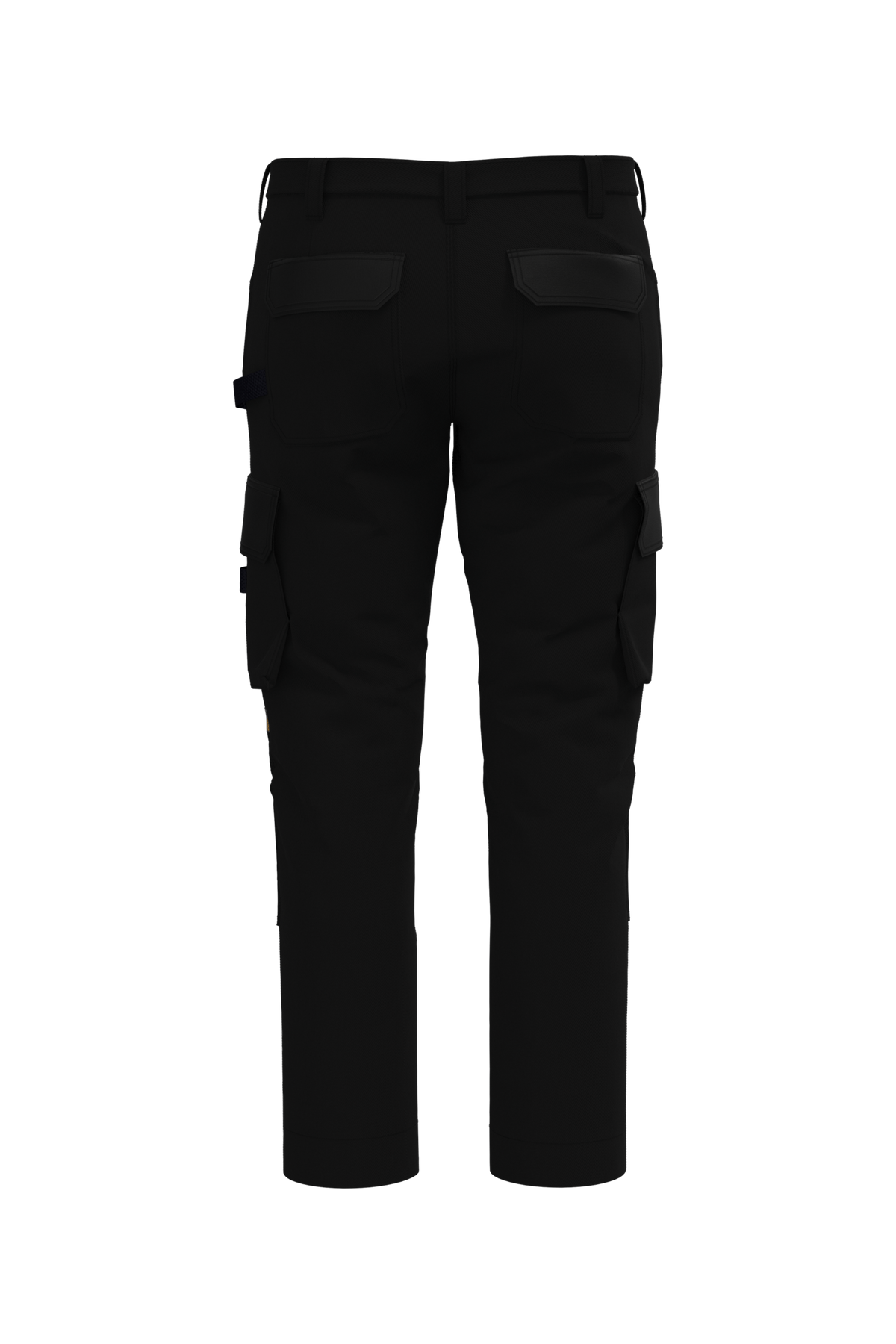 WK742 - Pantalón de trabajo bicolor hombre - Black - trasera