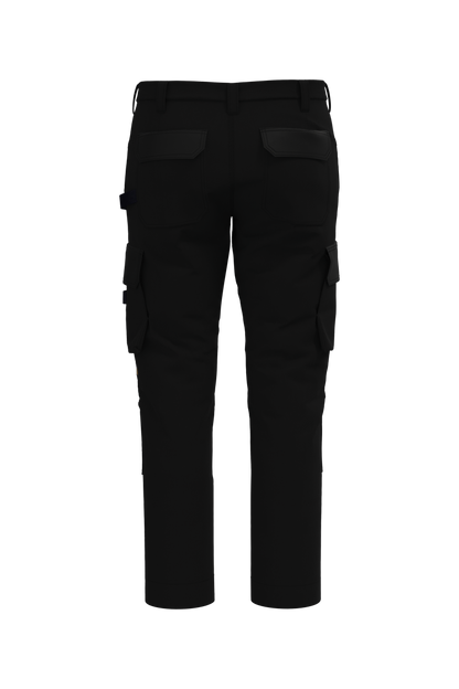 WK742 - Pantalón de trabajo bicolor hombre - Black - trasera