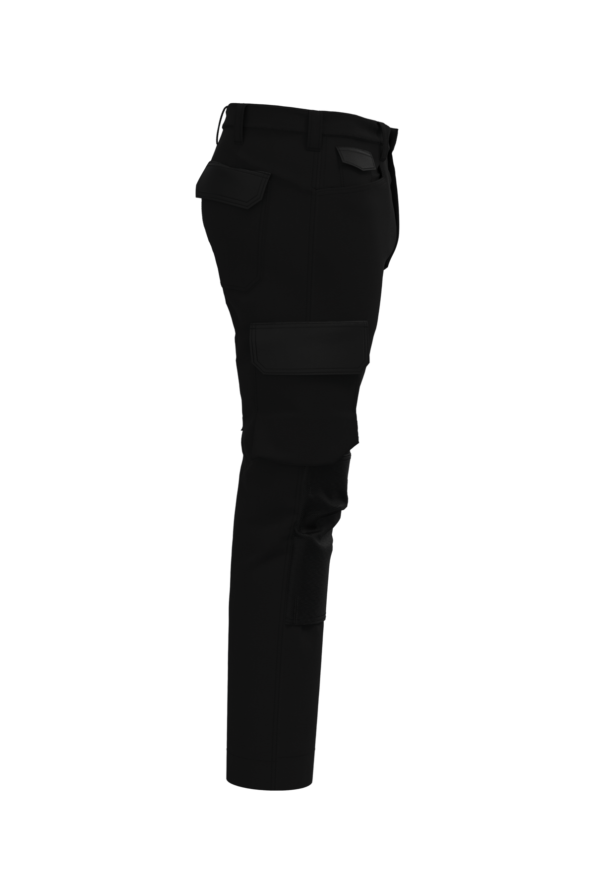 WK742 - Pantalón de trabajo bicolor hombre - Black - lateral